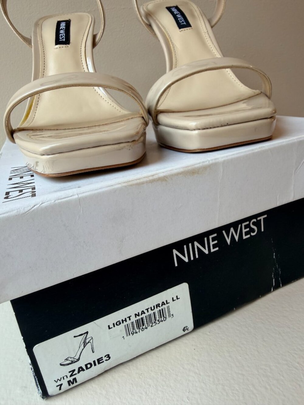 Nine West Nude Stiletto Heels- size 7 - Picture 7 of 8
